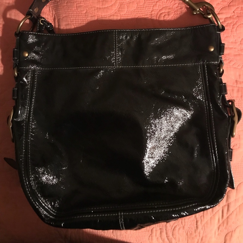 Coach Patent leather hobo shoulder bag